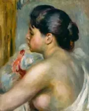 Dark Haired Woman > Renoir, Pierre-Auguste