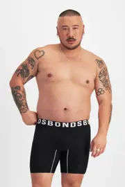 [Bonds] Bonds Men's Chafe Off Trunk 3 Pack Size: Small, Moisture-Wicking S Multicolor