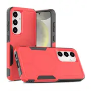ZUSLAB Galaxy S24 Magnetic Case Rugged Defender Protective Heavy Duty Shockproof Dustproof Cover for Samsung (2024) - Red