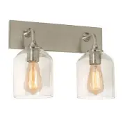 AFX WMMV1511MB William 2 Light 15"W Vanity Light - Nickel