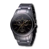 在飛比找PChome24h購物優惠-SIGMA 準確時刻藍寶石鏡面黑鋼時尚腕錶/41mm/981
