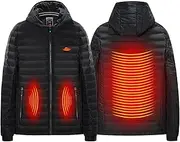 [KLZUOPT] Heated Vest Men Women Smart Heated Jacket USB Charging Constant Temperature 3-Zones Heating Thermal Winter Down Coat for Men Women