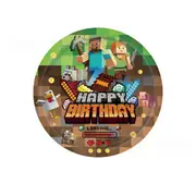 10PC New Minecraft Plates 9" Party Supplies Birthday Decorations