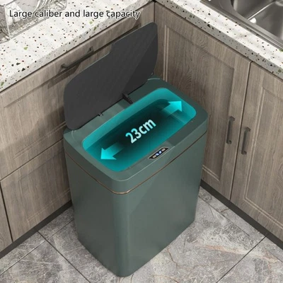 Sensors Lid Trash Can Battery Operated Garbage Can Easily Clean for Daily Use