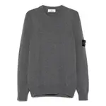 [Stone Island] Stone Island Crew-neck Patch Sweater XXL GREY
