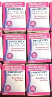 PRODIGY Blood Glucose 1000 Test Strips 20 Boxes Of 50 Ct Exp 11/10/2026