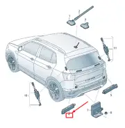 VW T-CROSS C1 Left Lower Antenna Amplifier 2G0035577P NEW GENUINE