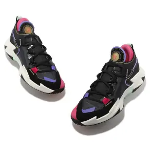 【NIKE 耐吉】籃球鞋 Jordan Why Not .5 PF 黑 紫 桃紅 男鞋 喬丹 氣墊(DC3638-001)