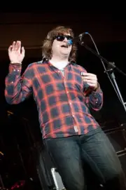 Blues singer Giles Robson live on stage with the Dirty Aces at the- Old Photo 3