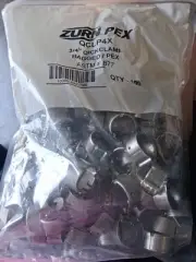 Zurn PEX QuickClamp 3/4 F877 Stainless Steel Crimp Rings Stainless Steel 100 ct