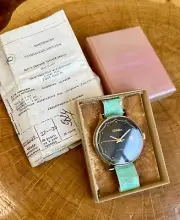 NEW Slava Soviet mechanical USSR watch 21 jew Date incitation Gold Plated SU NEW