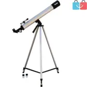 Versatile 60X/120X Telescope with Reflex Finderscope and Adjustable Tripod Setup