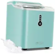 Ice Makers Countertop, 9 Bullet Ice in 6-9 Mins with Ice Scoop and Blue