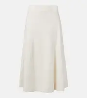 [Jil Sander] Jil Sander Knitted midi skirt AU 14 white