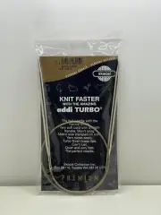 Skacel Knit Faster Addi Turbo 24" Circular Knitting Needle Size 9