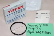 New TIFFEN Series 8 VIII SPLIT FIELD +1 FILTER Drop-IN Ser 8 Split Diopter Plus1