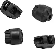 4 Pieces Shock Cap Protector Protector Guards Upgrades Part RC Shock Absorber Cap for 1:8 Scale Trucks Replace Model RC Car, Black