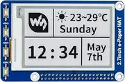 Waveshare E-Paper Display Module in 2.7inch Compatible with Raspberry Pi Black/White Display Color