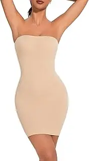 [USEASY] Strapless Shapewear for Women Full Slip shapewear dress Tummy Control slip for women under dress
