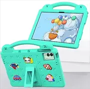 [Jarttarn] Kids Case Compatible with Tecno MegaPad 11 (T1101) 11 inch 2024, Heavy Duty EVA Foam Shockproof Cover with Portable Holder Protect Shell (Green)