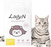 Lady N Cat Attract Tofu Litter – Natural Attractant Formula for Litter Box Training, Calming Pheromone for Multi-Cat Homes, Classic Pellet Shape for Standard Litter Box, 9lb
