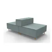 Core Lounge C Single Back To Back Light Blue