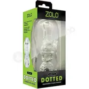 Zolo Gripz Dotted Squeezable Clear Flexible &amp; Stretchy Stroker