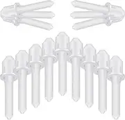 60 Pieces Shutter Repair Pins Louver Pins Shutters Replacement Repair Pins Shutter Pins for Tools, Movable Blade Repair Parts (White)
