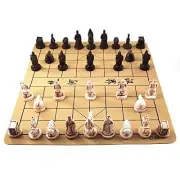 Traditional Chinese Xiangqi Portable Chess SetTravel Board Game Set with