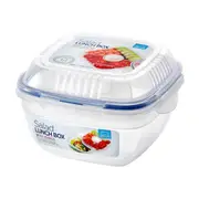 Locknlock 950ml Classic Special Salad Stackable Food Lunch Box w/ Divider Clear