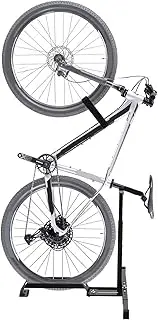 Qualward Vertical Bike Stand Floor Bicycle Rack Adjustable Upright Design, Space Saving for Living Room, Bedroom and Garage