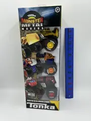 Tonka Monster 3" Metal Movers 3 pack Fire Truck, Cement Mixer and Front Loader