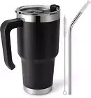 30 Oz Tumbler with Handle Straw Cup Travel Mug with Leakproof