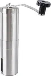 Manual Coffee Bean Grinder, Stainless Steel Hand Coffee Mill, Portable Espresso Grinder with Accuracy Grinding Setting, Hand Rolled Coffee Grinder for Home Camping Picnic Travel