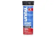 Nuun, Sport Hydration + Caffeine, Effervescent Electrolyte Drink, Cherry Limeade, 10 Tablets