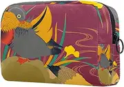 [TBOUOBT] Cosmetic Bags Makeup Bags for Women, Small Makeup Pouch Travel Bags, Vintage Animal Mandarin Duck