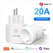 New Smart Plug 20A Smart Home Outlet Socket EU 4200W with Power Monitor Function