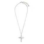 [Dolce & Gabbana] Dolce & Gabbana Rhinestone-embellished Necklace ONE SIZE SILVER