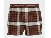 Peter Alexander Men’s Chocolate Boxer Shorts - Sizes L & XL - BNWT"