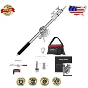 Adjustable C-Stand Compatible Boom Arm - Max 2.33m Length for Lighting Control