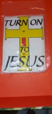 TURN ON TO JESUS LIGHT SWITCH COVER FREE SHIPPING