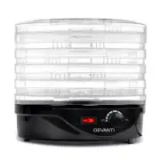 NNEDSZ 5 Trays Food Dehydrator Fruit Dehydrators Pet Beef Jerky Dryer Black