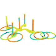 Wham-O Kids 47cm Outdoor Toy w/ Toss Target Stand/5x Hula Hoop Poles/Rings 5y+