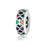 Colorful Flags Simple Silver plating Charm for Bracelet Jewelry