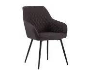 HAKON Dining Chair - Brown & Black