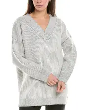 525 America Plaited Cozy Tunic xs White