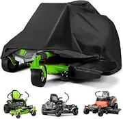 Amberr Outdoor Zero-Turn Mower Cover,Zero Turn Universal Fit Lawn Mower Covers and Accessories,Waterproof UV Protection Cover Universal Fits Up to 60”Mower Decks