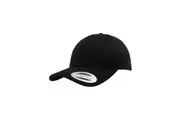 Flexfit Unisex Curved Classic Snapback Cap (Black) (One Size)