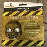 HALLOWEEN ZOMBIE ALARM SOUNDS & LIGHTS 9 HAUNTING SOUNDS SENSOR MOTION NEW