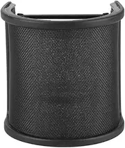 Microphone Pop Filter Prof Ional Metal Microphone Pop Filter Blowout Er Net Tor Recording Windproof Microphone Anti Noise Net Cover Black